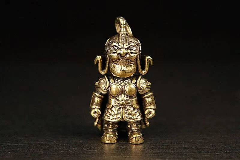 

chinese copper carving armored warrior Home Desktop Decor