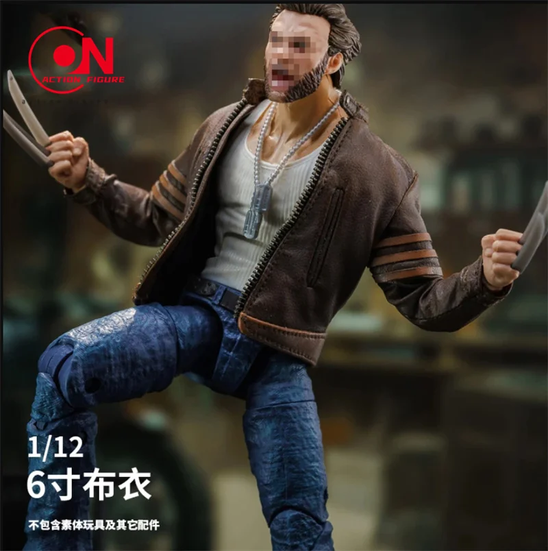 1/12 مقياس الذكور الجندي سترة جلدية الملابس نموذج يناسب 6 ''رومانكي النمل Notaman الذكور الجندي عمل الشكل الجسم #2