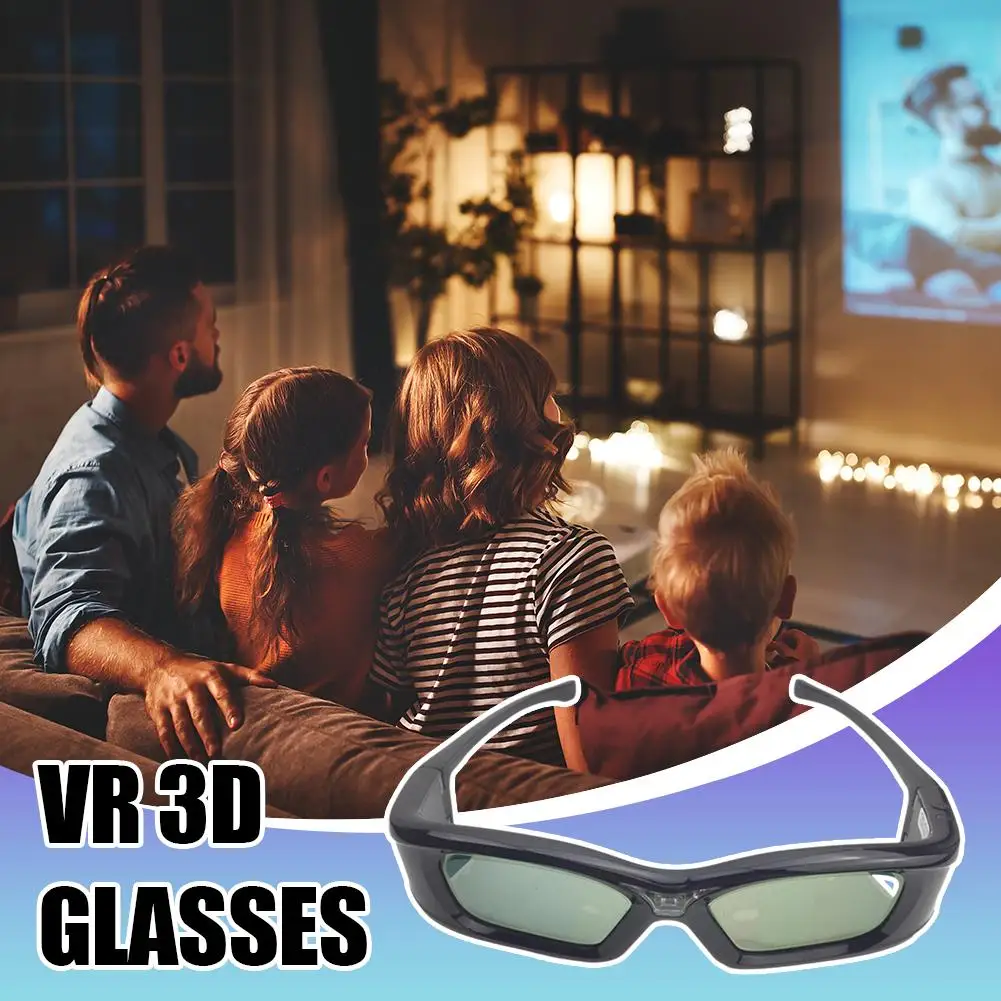 NEW 3D Glasses For Projector Full HD Active DLP Link For Optama Acer BenQ ViewSonic Sharp Dell DLP Link Projectors 3D Glasses