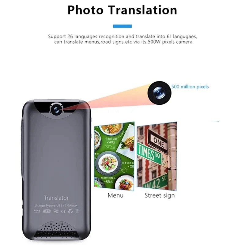 Advanced Portable Smart Translator With 4G, Real-Time Translation For 138 Languages, Offline AI Conversion