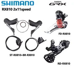 Shimano GRX RX810 2x11S Set Shifter RX810 22S Brake Front Rear Derailleur RD RX810 Road Bicycle Shifte Mini Groupset