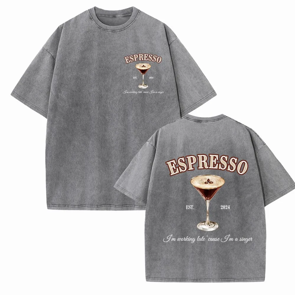 Espresso Sabrina Carpenter Shirts Harajuku Hip Hop Streetwear Cotton Vintage T-Shirts