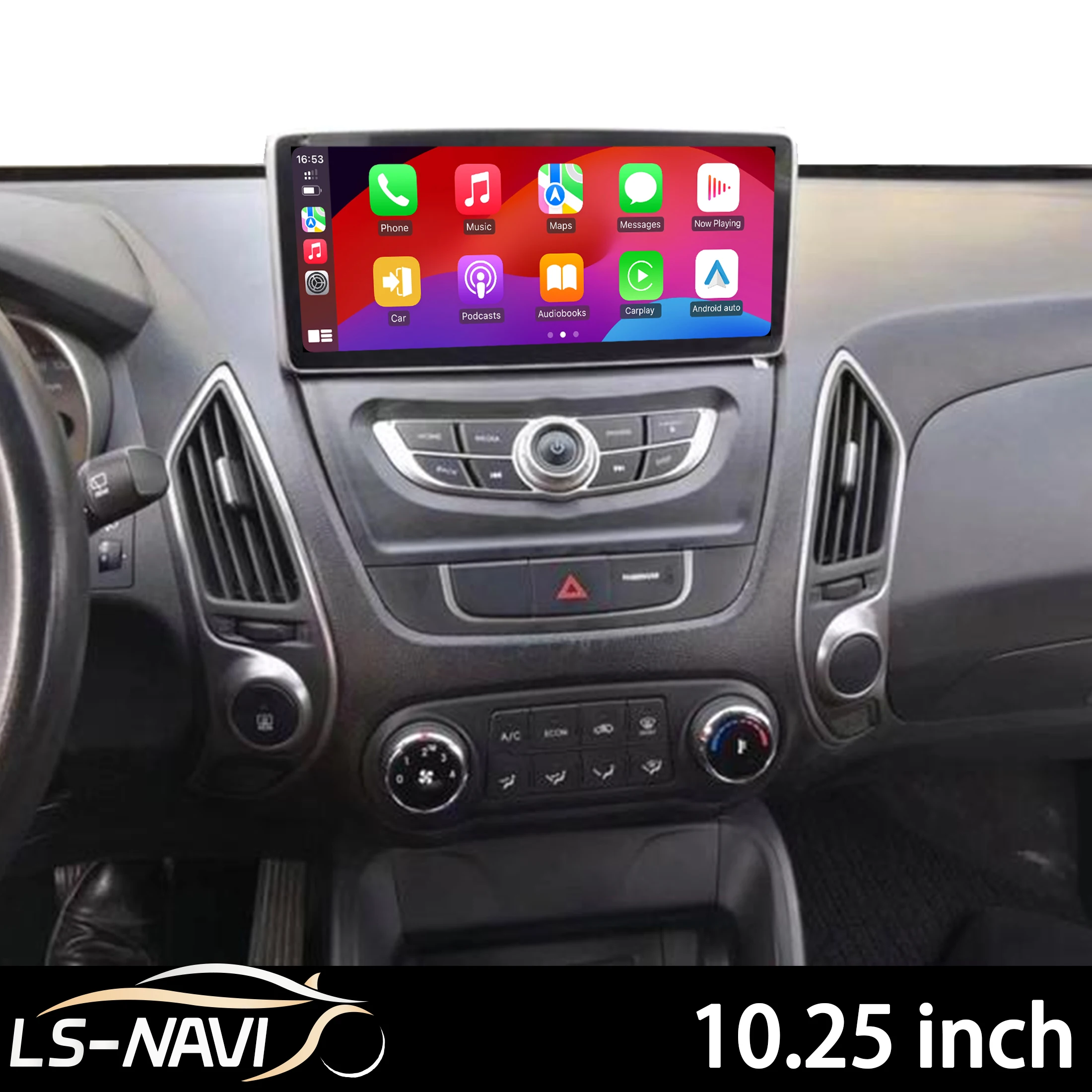 

10.25 Inch Android 14 Car Radio for Hyundai Tucson IX35 2009-2015 Wireless Bluetooth CarPlay Multimedia Touch Screen Head Unit