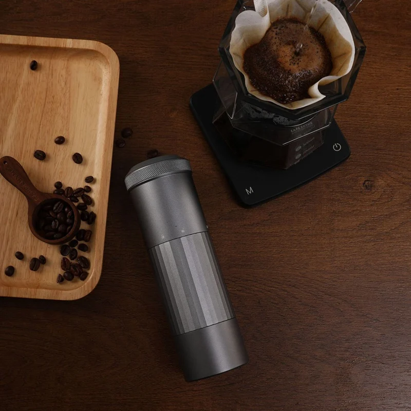 Coffee Grinder Electric Burr Portable Burr Coffee Grinder Adjustable & Rechargeable Battery