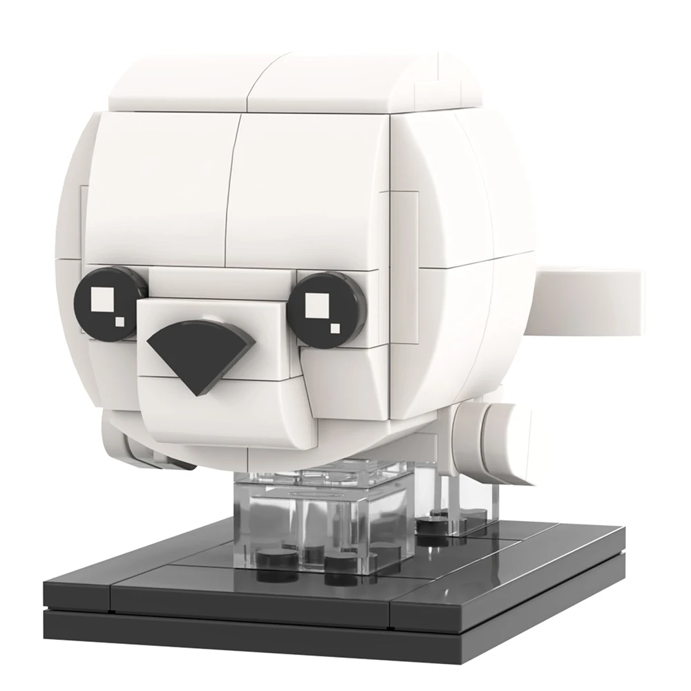 MOC الحيوانات Brickheadz الكسل ختم الماشية فرس النهر الكركدن النسر البطريق متوافق ألعاب مكعبات البناء للأطفال أصدقاء الهدايا ثلاثية الأبعاد #5