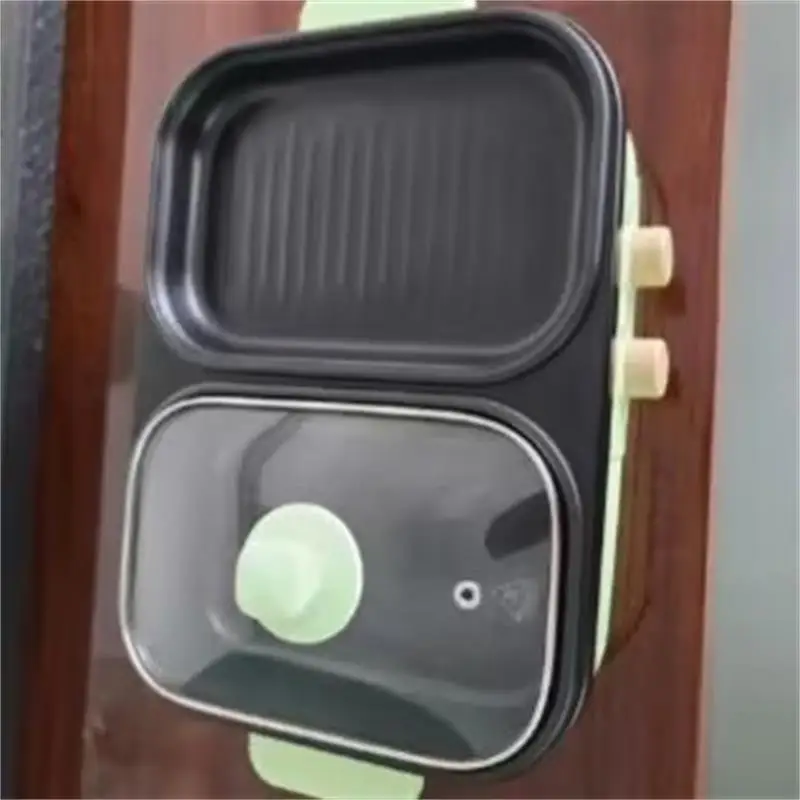 

Desktop Electric Grilled 1300w Electric Grilling Plate Dormitory Shabu Shabu Hot Pot Barbecue Oven All In One Pot Barbe