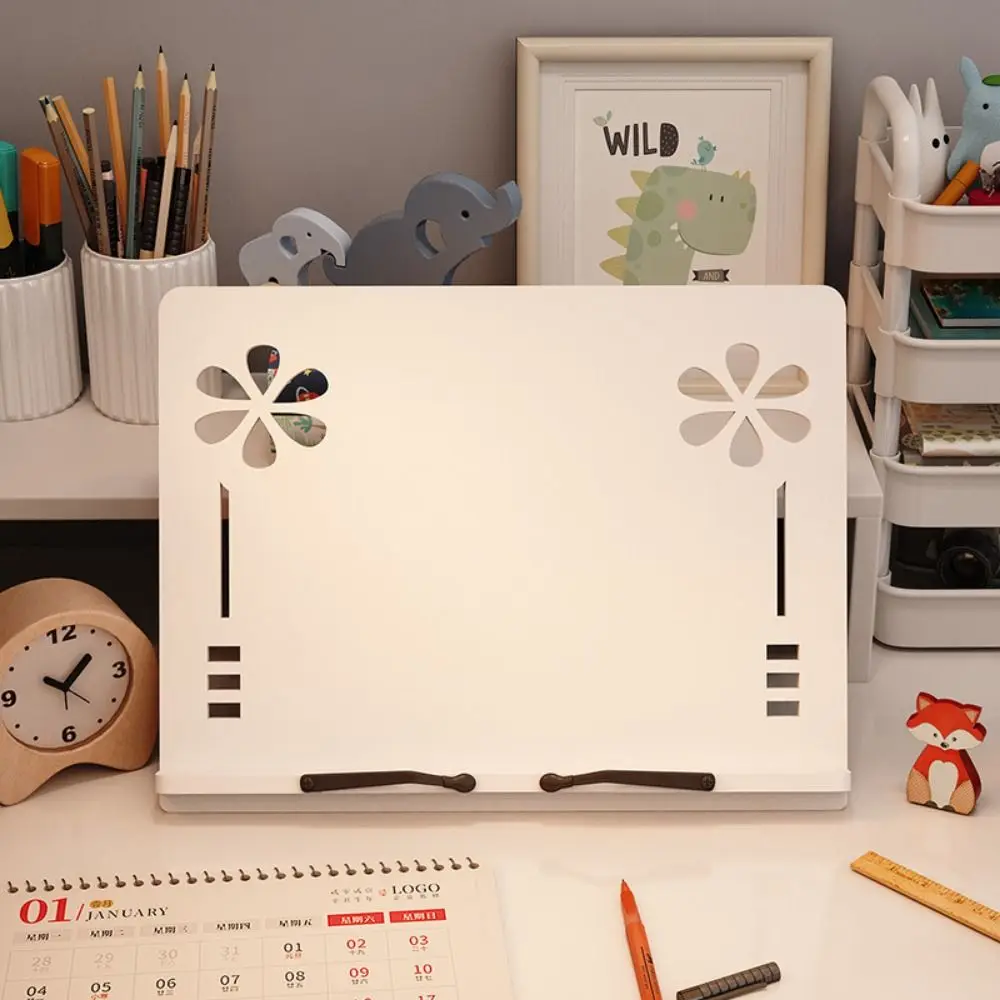 Adjustable Wood Reading Stand Foldable Multi-Position Book Holder Tray Portable Drawing Support Desktop Book Riser Study Room