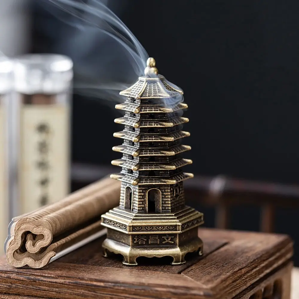 Neuer Räuchergefäß im chinesischen Stil, Zinklegierung, gute Symbolik, Räucherstäbchenhalter, Zubehör, vertikale Innenaromatherapie