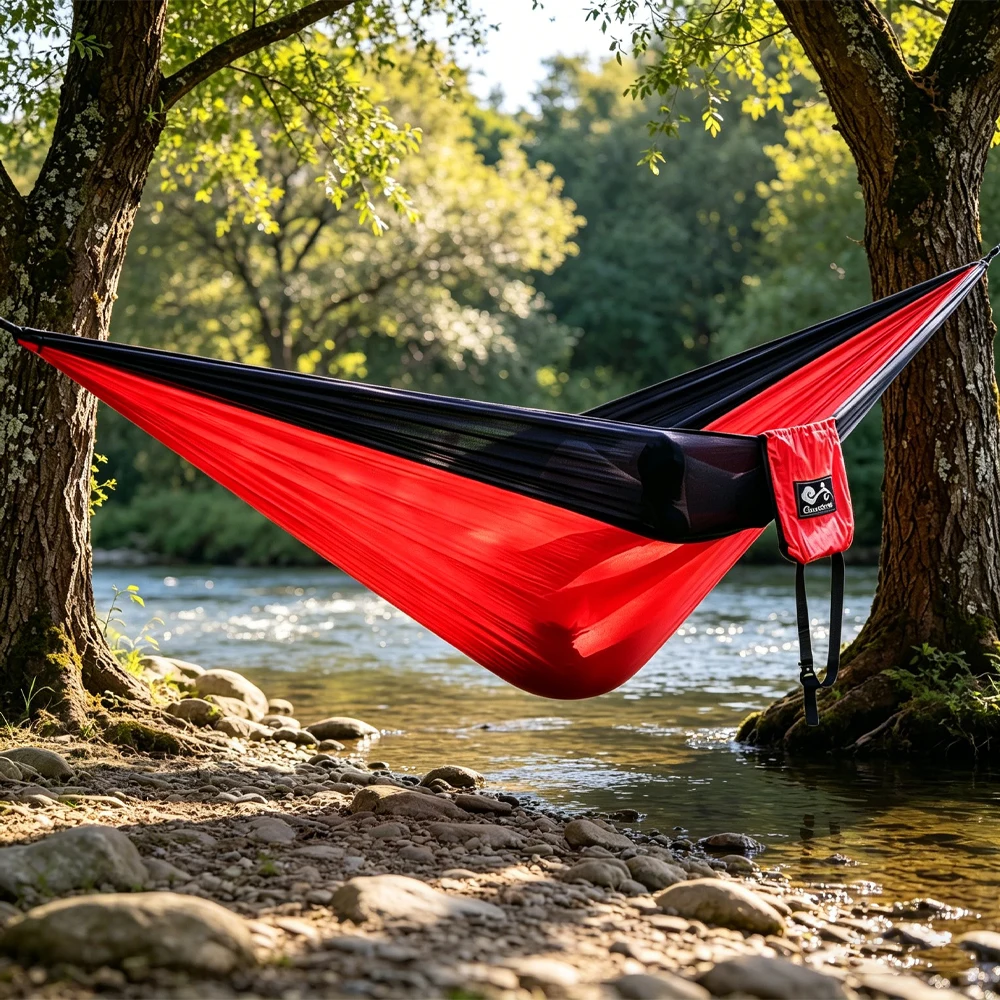 Double Hammock Portable Parachute Nylon - 2026 New Portable Nylon Parachute Fabric