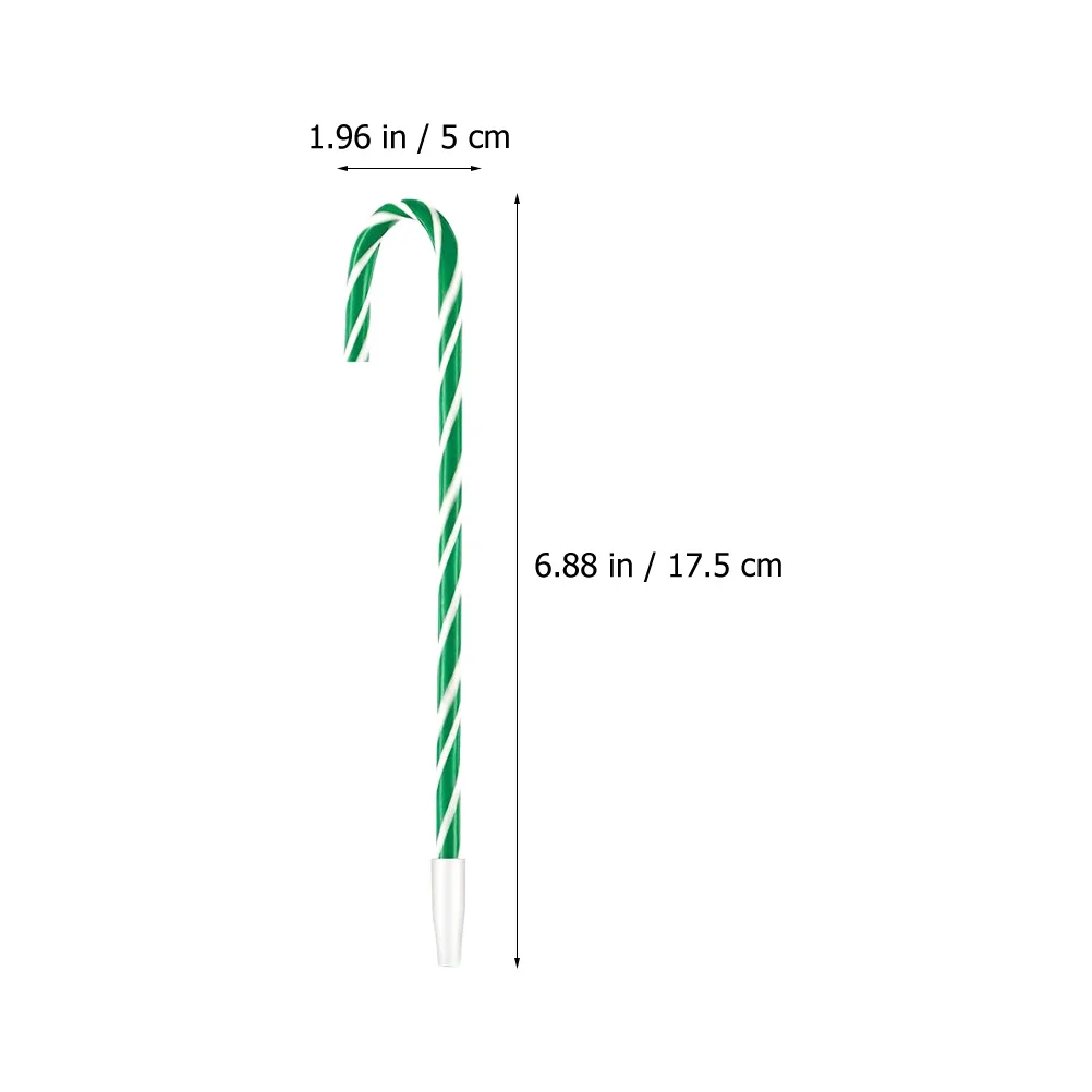 

12Pcs Unique Xmas Pens Candy Cane Shape Premium Plastic Gel Pens Fun Holiday Writing Tools Christmas Gift Ideas Decor