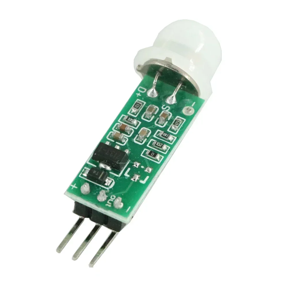 Mini Sensor de movimiento infrarrojo PIR, módulo Detector infrarrojo preciso para Arduino, módulo de Interruptor de Sensor corporal, modo de detección, HC-SR505