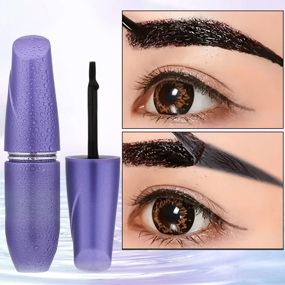 Semipermanente, abziehbare Augenbrauen-Färbecreme, wasserfest, schweißfest, Augenbrauengel, natürliches, langlebiges, gestreiftes, wildes Augenbrauen-Make-up
