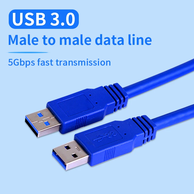 USB3. 0 ذكر إلى ذكر النحاس الأساسية كابل بيانات 5Gbps نقل سريع عالية السرعة موبايل قرص صلب المبرد فك التشفير كابل بيانات