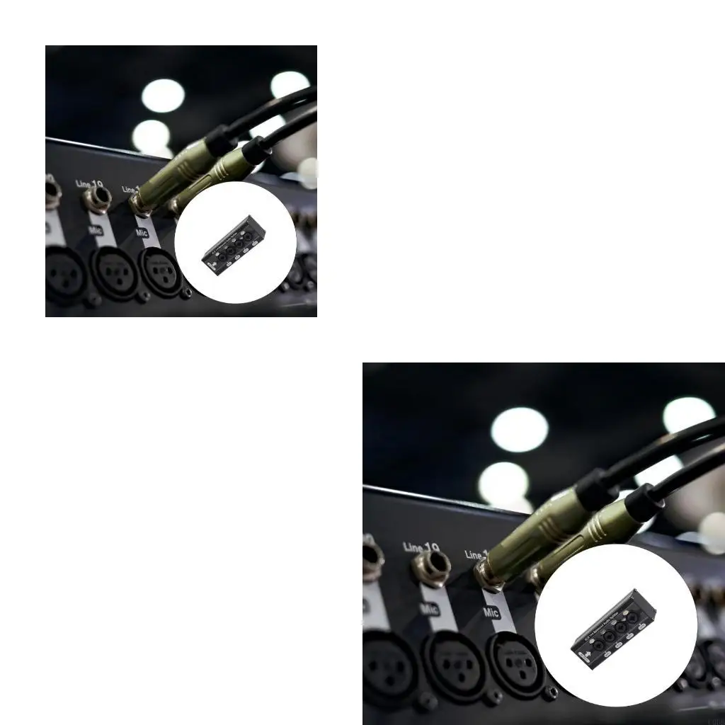 

6,5 мм 3-контактный сбалансированный звуковой распределитель 1 в 4 с поддержкой цифрового аналогового разветвителя