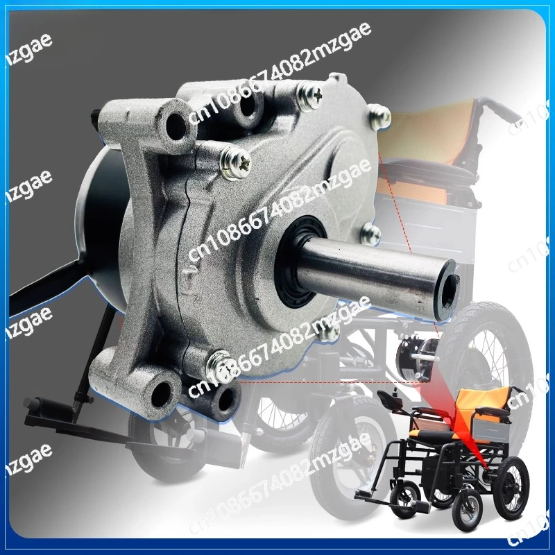 

Двигатель постоянного тока с внешним редуктором, низкоскоростной, вторичный, подходит для электромобилей, 24В 250Вт, для инвалидных колясок, 120/75 об/мин