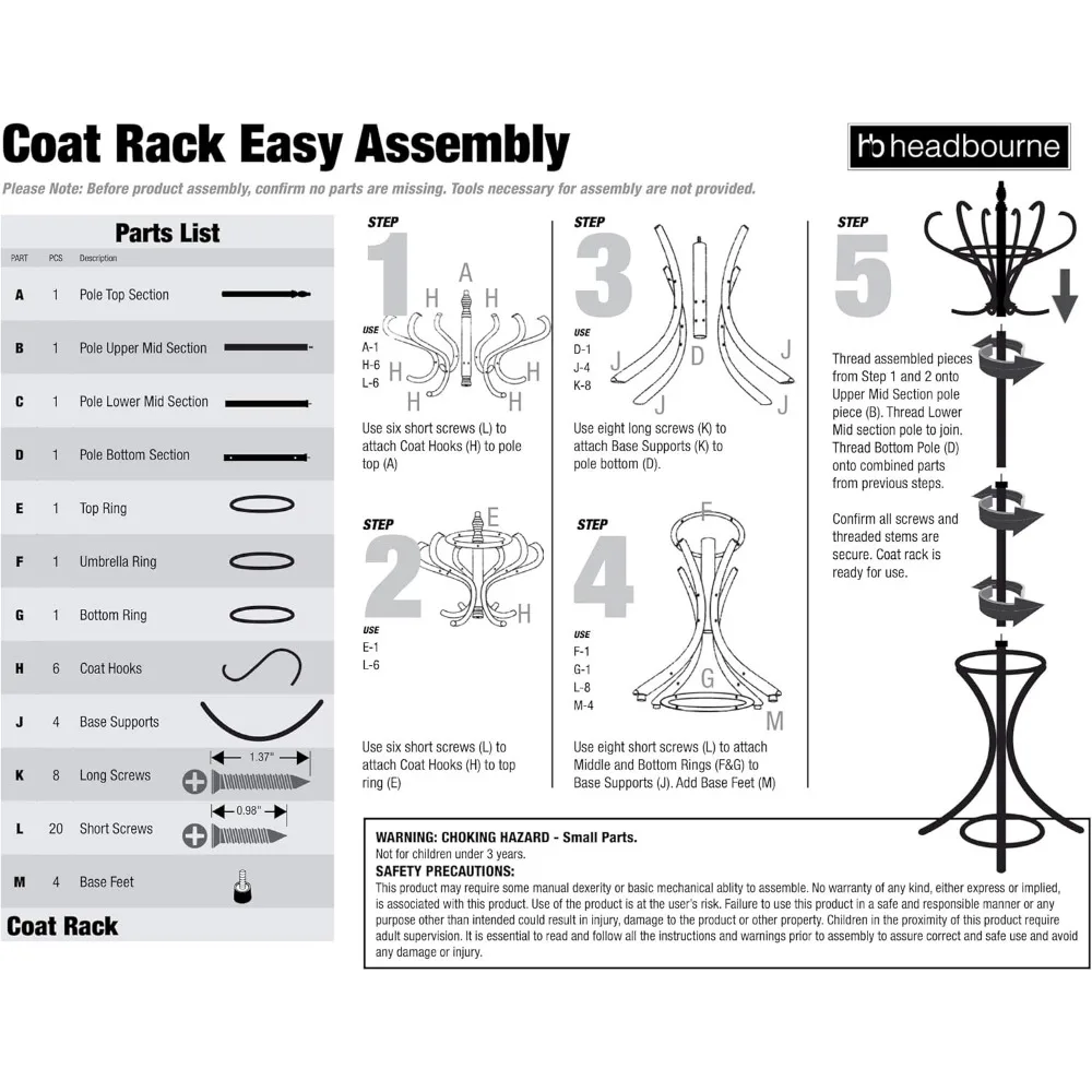 رف معطف خشبي حديث مع 12 خطافًا وحامل مظلة، لمسة نهائية بنية داكنة لتنظيم المدخل #5