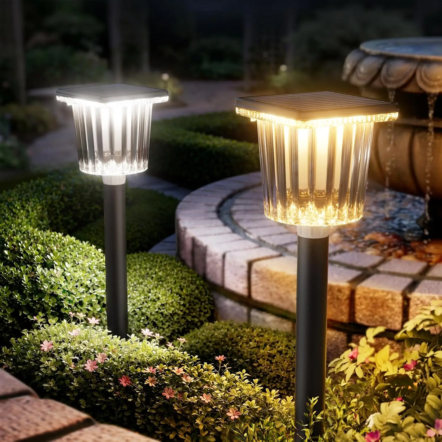 Flood Lights Weather PC Shell 4in Angle Adjustable 4 Pack All Season Multicolor