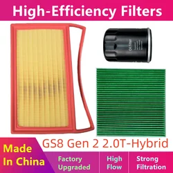 3pcs/Filter Set For Gac Trumpchi Gs8 (1 2nd Generation), Gs8s (2020, 2021, 2022, 2023), 1.8t 2.0t-Hybrid/Oil, Air Cabin Filter