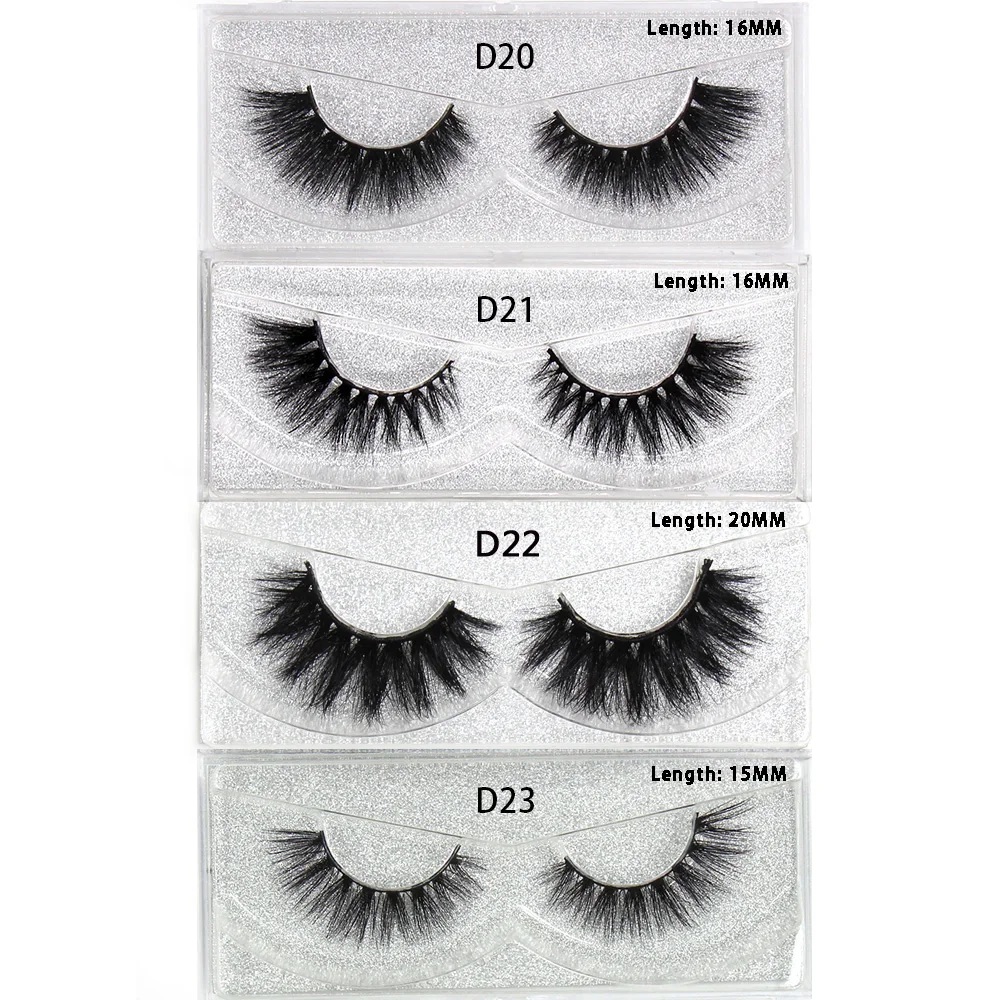 30 Pairs/Pack Eyelashes 3D Mink Lashes With Tray No Box Hand Made Full Strip Lashes Mink False Eyelashes Makeup eyelashes Fluffy
