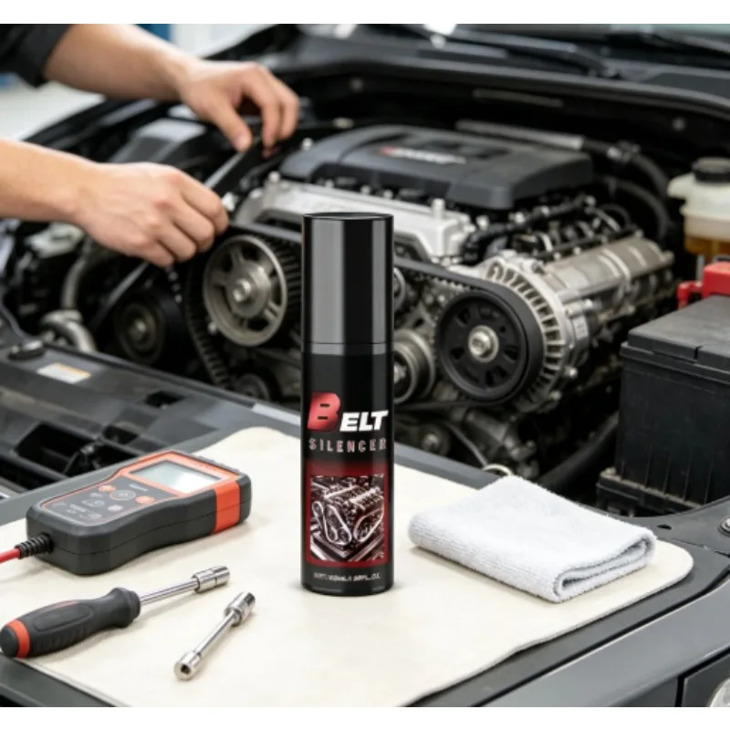 Liquid Supply Tool Kit Protect Belt Extend Life 100ml Engine Belt Lubricating Spray Auto Daily Care Anti-wear Quiet Reduce Noise