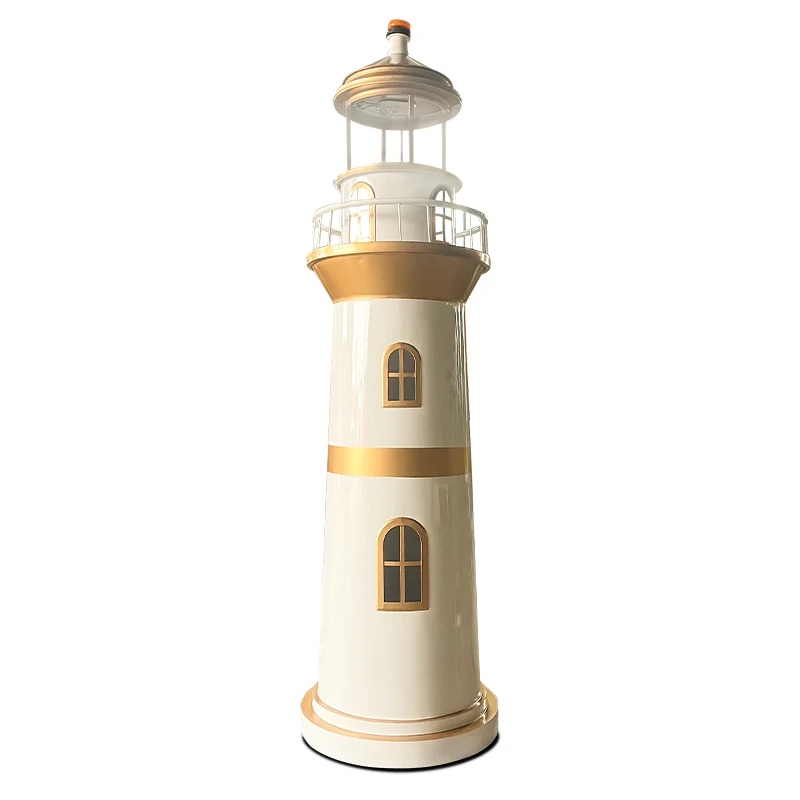 

Outdoor lighthouse model ornament decoration iron park floor outdoor props