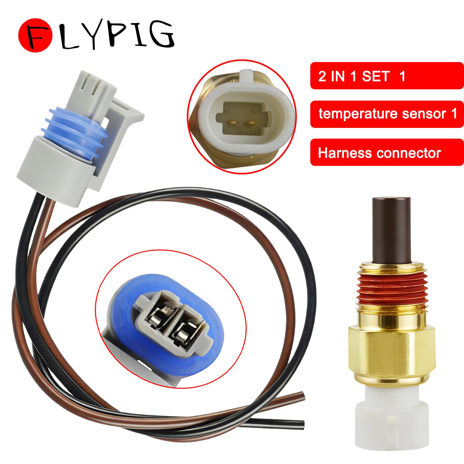 Intake Air Temperature Sensor GM IAT/MAT/ACT Kit 25036751 25037225 for Chevrolet GMC Express 2500 3500 K2500 K3500 C2500 C3500