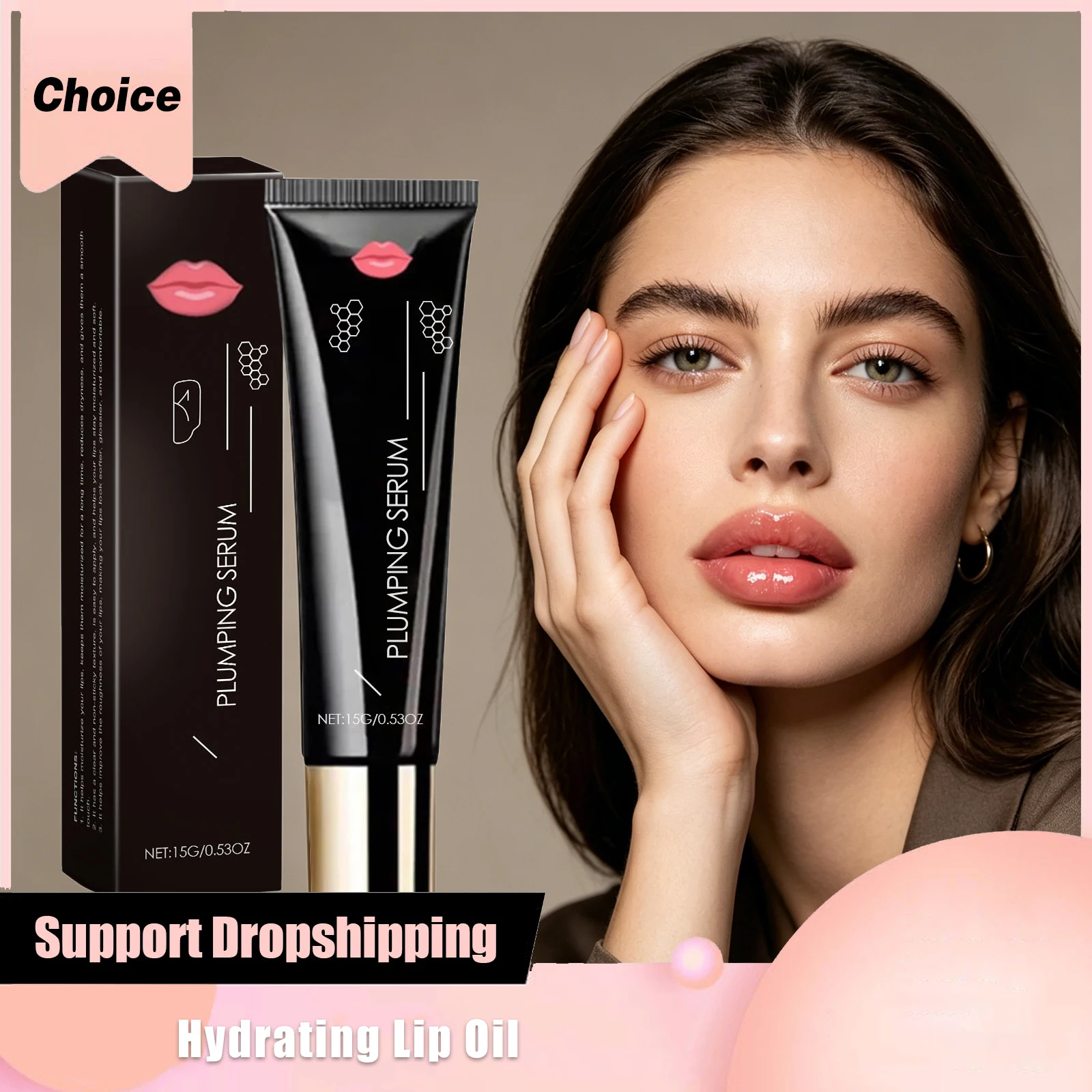 Jojoba Lip Essence Gentle Exfoliating Lightening Removing Dark Spots Dead Skin Fading Lines Improves Texture Hydrating Lip Balm