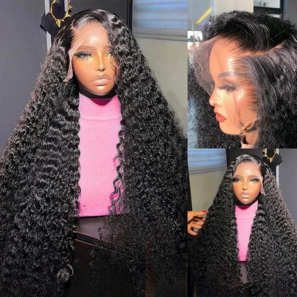 30 40 Inch 13x6 Hd Lace Deep Wave Frontal human hair Wigs 13x4 Water Wave Lace Front Curly  Wigs for Black Women Pre Plucked image 5