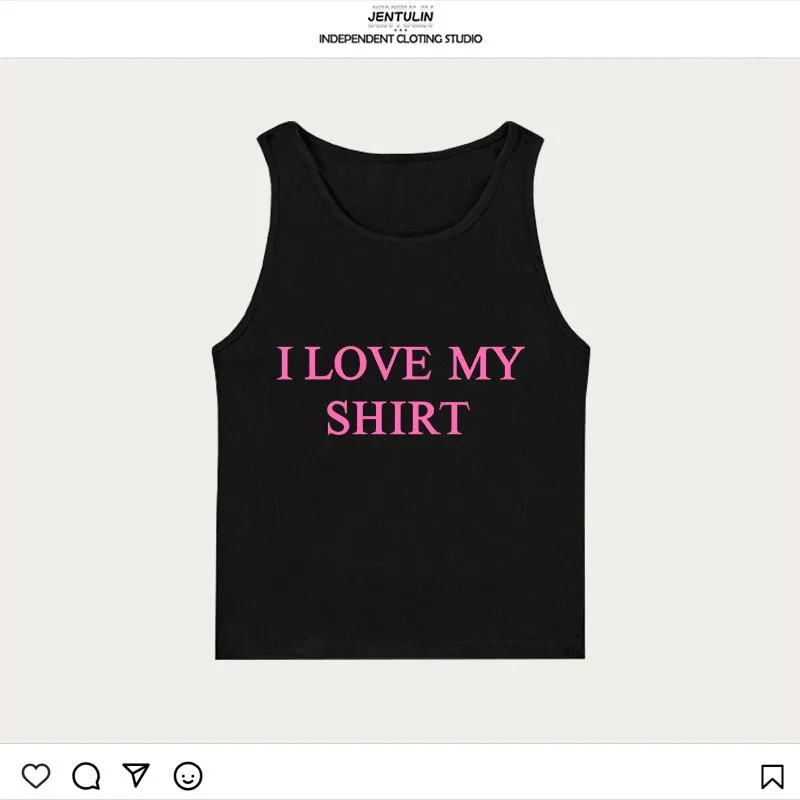 Y2k Ästhetische Brief Drucken Frauen Sexy Gothic Straße T-shirt Hip Hop Ärmellose Weste Rock Vintage Frauen Kleidung Harajuku 2000s Top