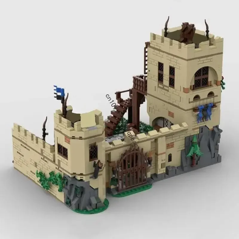 

New 1878Pcs Moc European Medieval Street View Black Castle Custom Puzzle Diy Creative Ideas Kids Toys Birthday Gifts Block