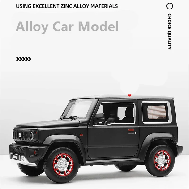 حجم كبير 1:18 سوزوكي جيمي سبيكة سيارة نموذج دييكاست لعبة معدنية على الطرق الوعرة المركبات نموذج سيارة ضوء الصوت محاكاة اللعب هدية