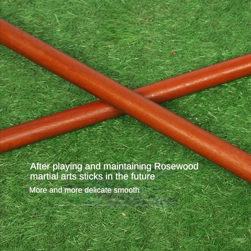 Long and Short Wooden Martial Arts Stick, Vietnamese Mahogany Nan Wing Chun, 60cm