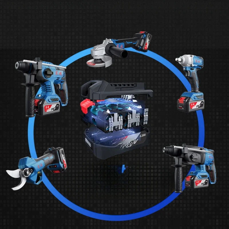 Charging Hammer Impact Drill Lithium Battery Brushless Concrete Heavy Industrial Grade Multi functional