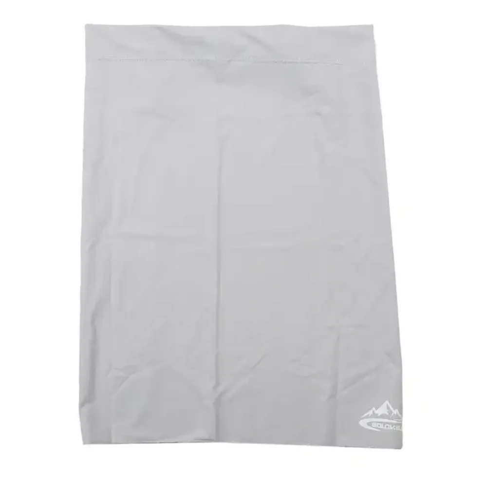 عصابة رأس مرنة للياقة البدنية، حافة مطولة، قناع وجه للحماية من الشمس، عصابة رأس للرقبة من الحرير الجليدي المسامي