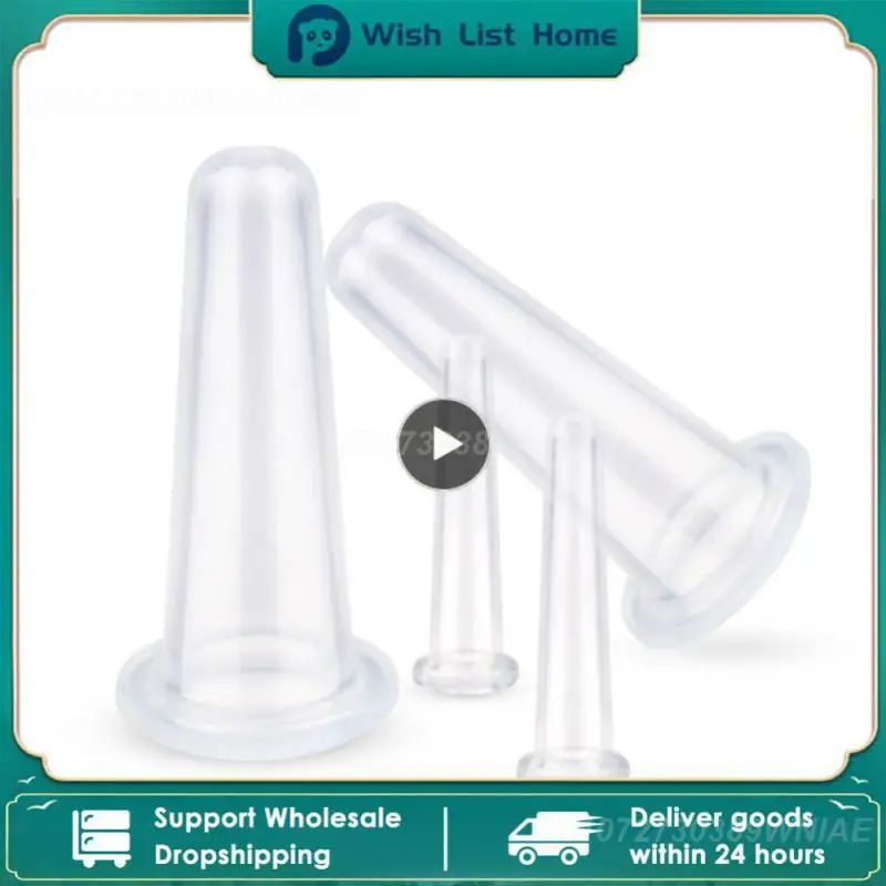 Natural Silicone Vacuum Cupping Cup, Anti celulite, Terapia Facial Corporal, Copos de Massagem, Beleza Cuidados Com A Pele Ferramentas, Dropshipping