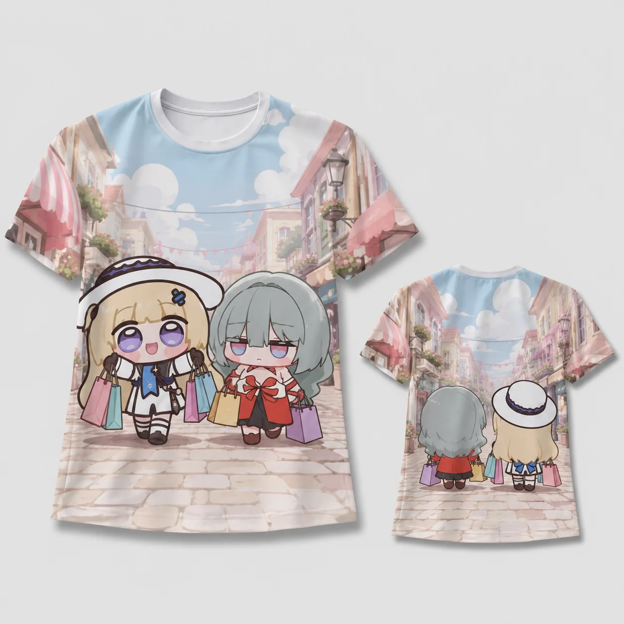 Phoebe Joubi Phrolova Cute Chibi Anime Bakery T Shirt Kawaii Girls Strawberry Cake Bread Dessert 3D Quick Dry Breathable Top