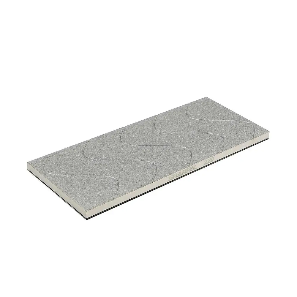10x4 Inch Diamond Lapping Plate Whetstone Flattener Coarse 220 Grit Sharpening Stones Fix MirrorFlat Technology Anti-Slip Base