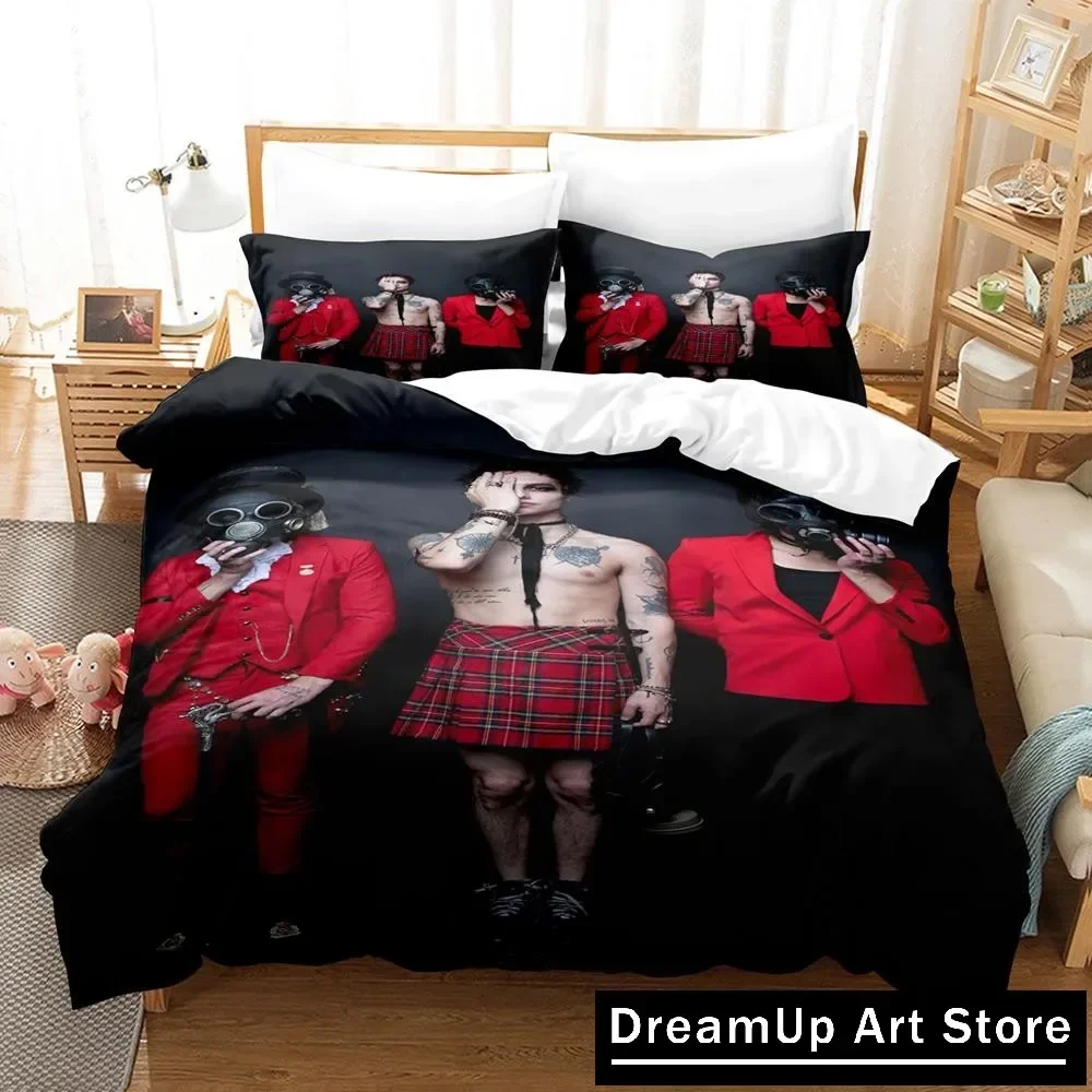 

Palaye Royale Bedding Set Single Twin Full Queen King Size Bed Set Aldult Kid Bedroom Duvetcover Sets Print Bed Sheet Set