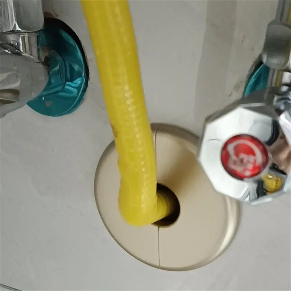 Useful ABS Shower Faucet Cover Black Round Faucet Decorative Cover White Faucet Accessories Kitchen