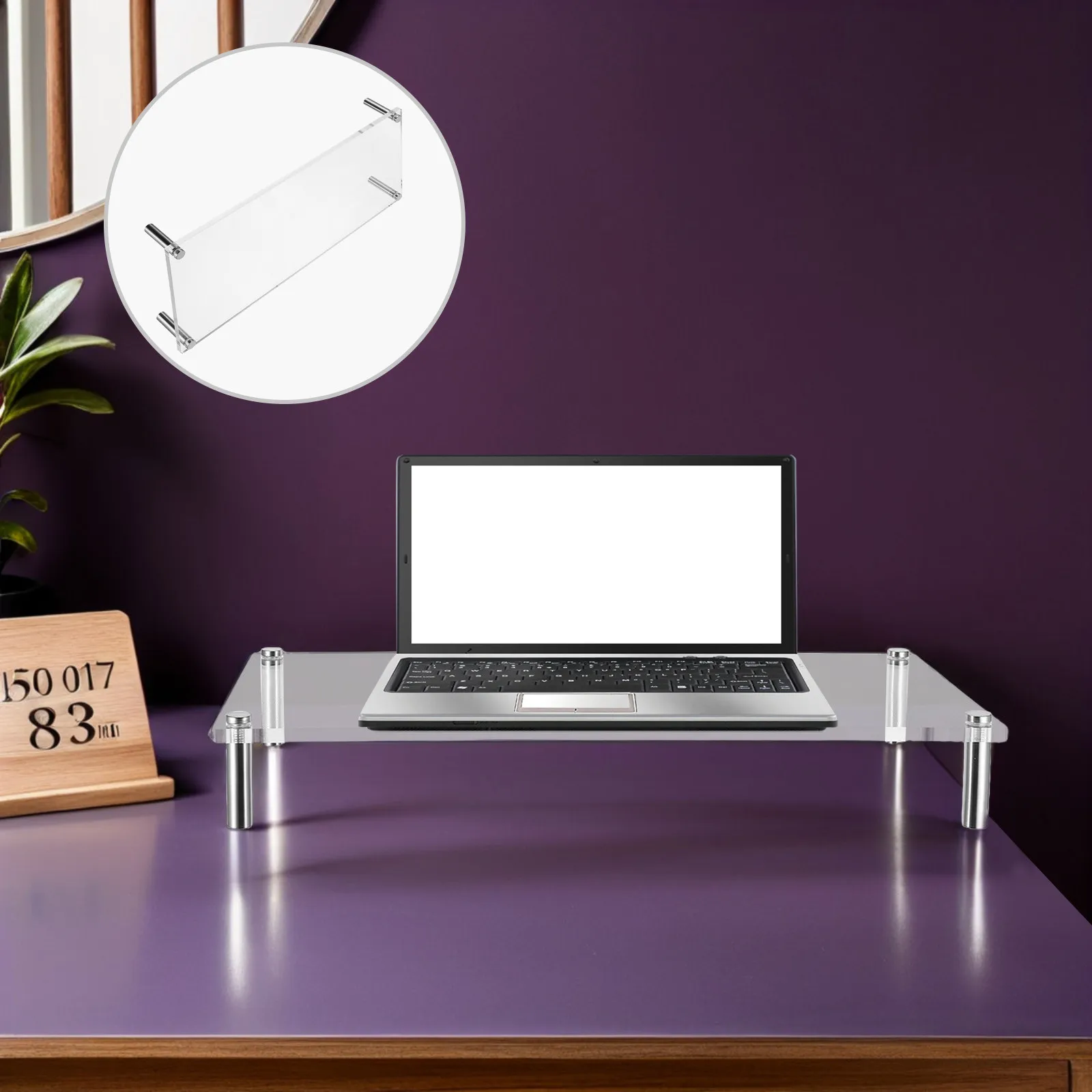 support-de-moniteur-transparent-en-acrylique-support-d'ordinateur-stable-plateforme-de-bureau-organisateur-peu-encombrant-50x20cm-pour-la-maison-et-le-bureau