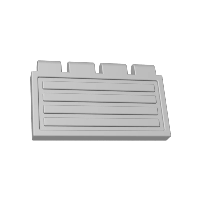Gobricks 2873 10PCS Hinge Parts Train Gate Bricks 2x4 Compatible DIY Model Train Building Blocks MOC Birthday Gift Toys Sets