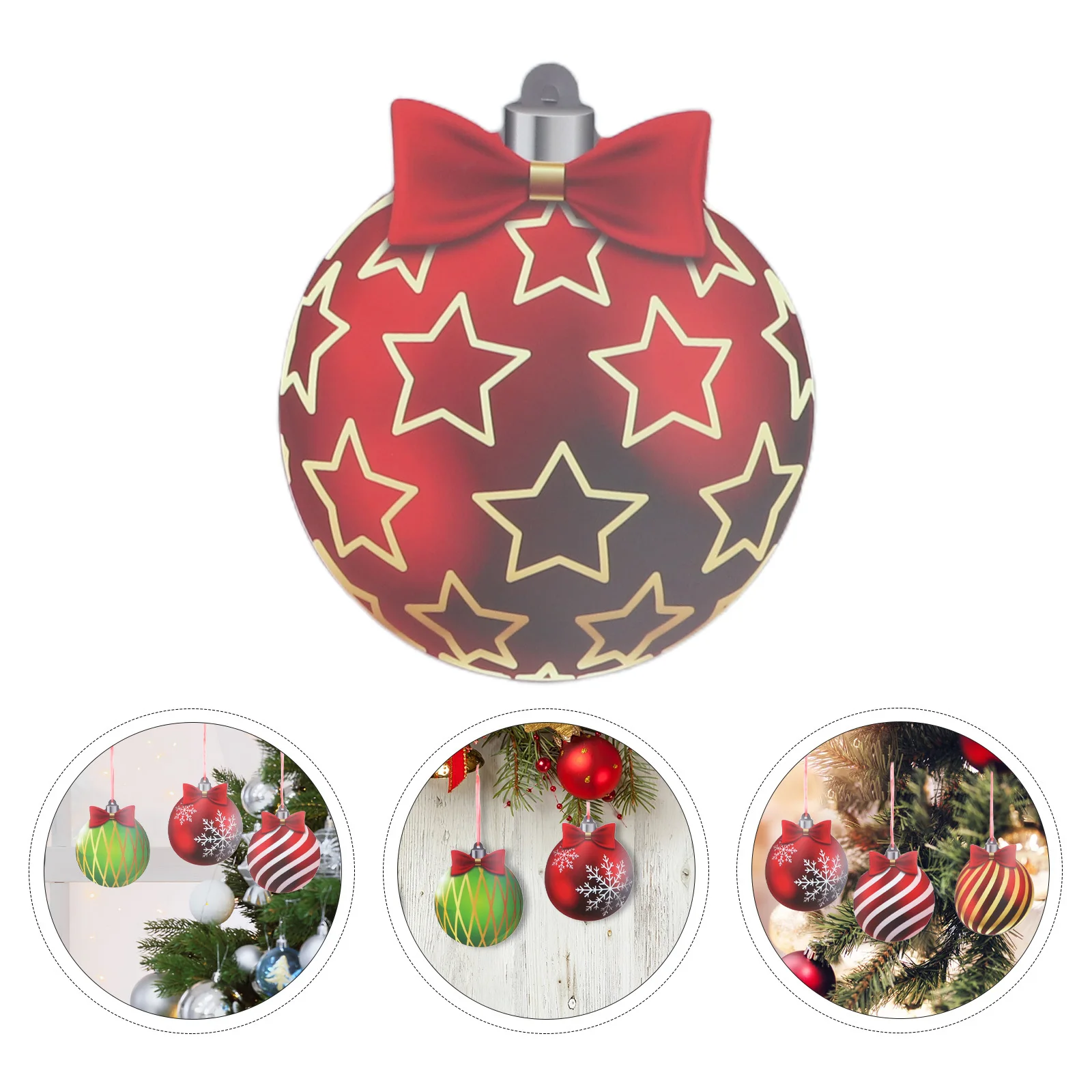 

1Set Christmas Balls Plastic Ornaments Hanging Decorations for Xmas Tree Party Supplies Tree Pendant Decorative Christmas Balls