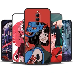 Anime Girl Samurai Case For ZTE Nubia Red Magic 8 Pro 8S Pro 9 Pro Plus Red Magic 6S 7S 6 7 Pro 6R 5S 5G Cover