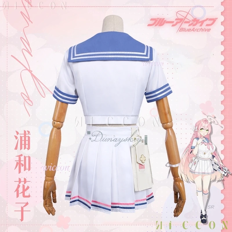 

Костюмы на Хэллоуин Урава Ханако JK, костюмы моряка, костюм для косплея, игра, синий архив, розовый парик для взрослых женщин, disfraz 2087