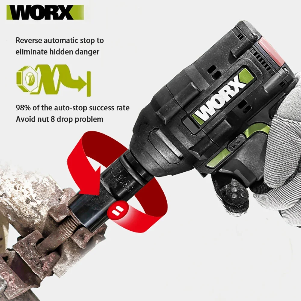 WORX WU279 Cordless Impact Wrench 20V 360Nm 2900rpm 3800ipm Brushless Motor Multifuncitonal [Non Battery and Charger]