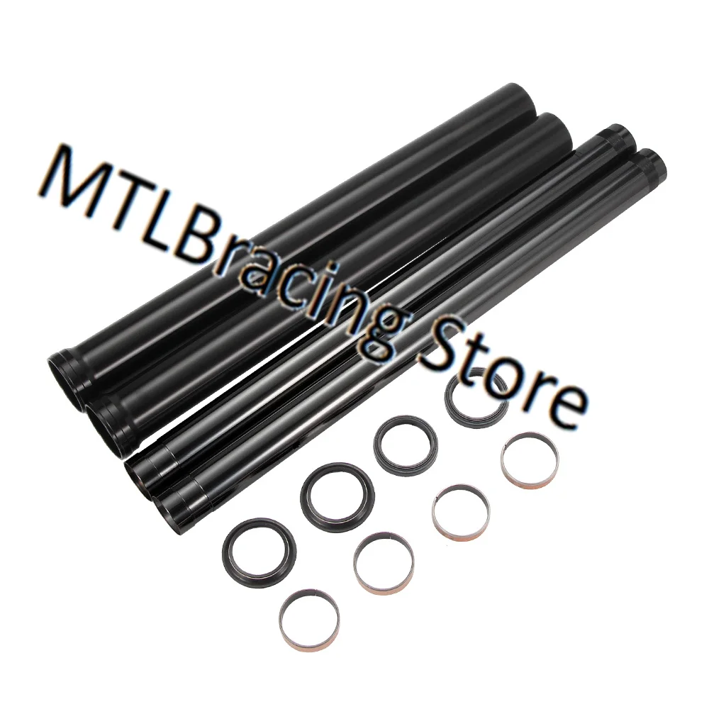 

Комплект трубок вилки переднего амортизатора, комплект для ремонта уплотнений втулки для Kawasaki Z900RS 2018-2023 2019 2020 2022 DLC, черное покрытие