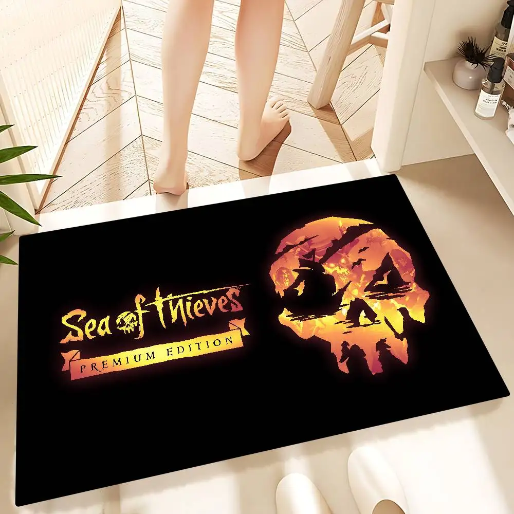 بحار أنيمي اللصوص الحمام حصيرة INS نمط لينة غرفة نوم الطابق منزل غرفة الغسيل حصيرة المضادة للانزلاق ترحيب ممسحة