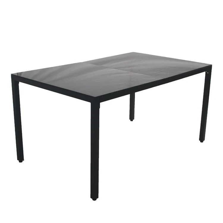 Conjunto de mesa de jantar de metal moderno jardim pátio varanda pátio escola apartamento oficina armazém parque-móveis modernos baratos