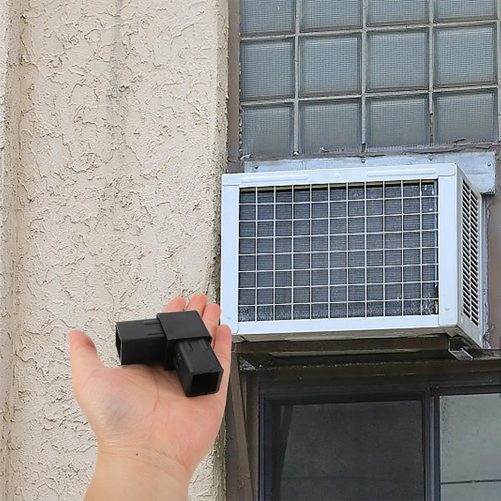 Air Conditioner Parts 12Pcs 2 Way Square Tube Fitting L Shape Tubing Joint Connector for AC Systems