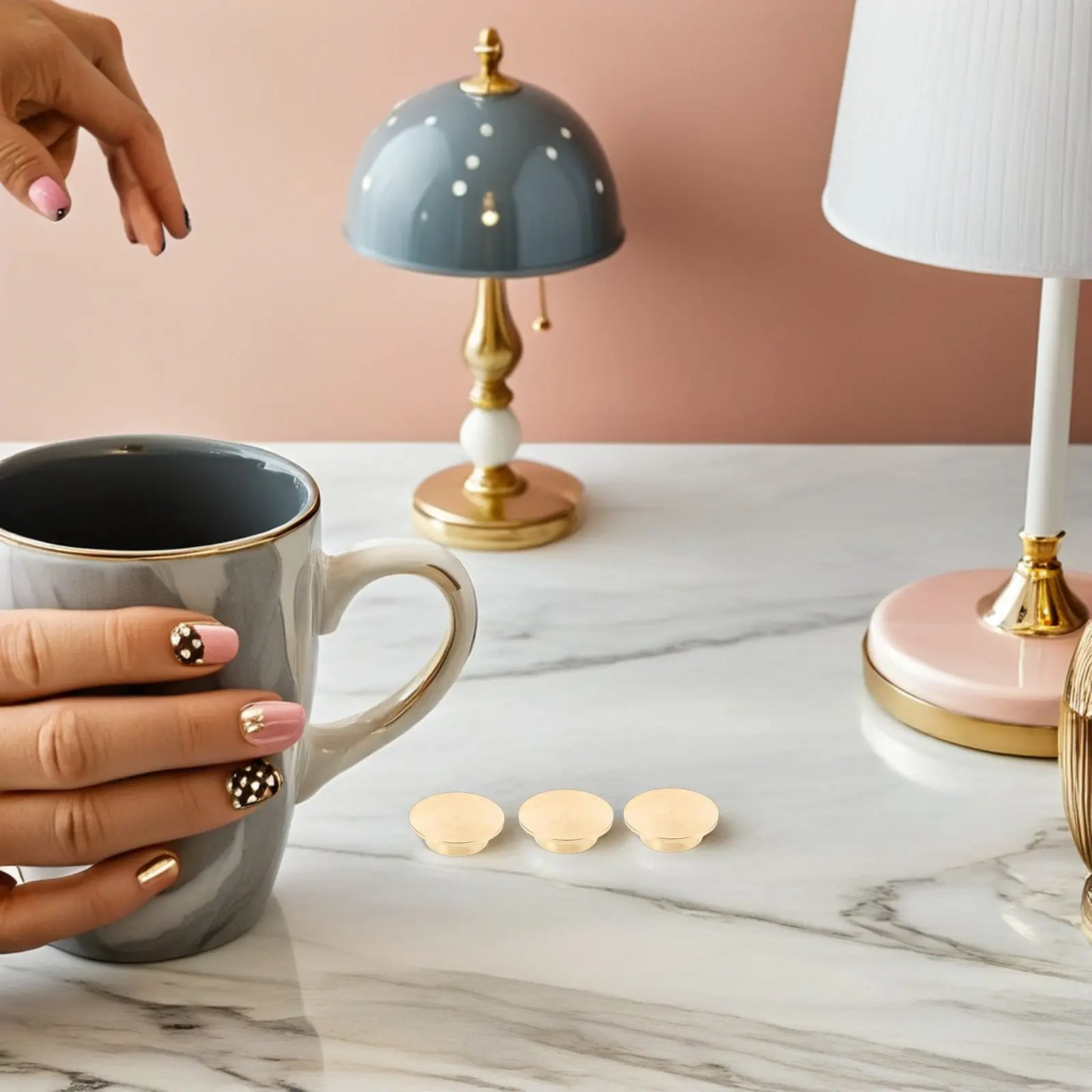 

5Pcs Nail Art Bearing High-Speed Rotating Shaft Universal Metal Spinner Nail Decor Rotary Shaft for DIY Crafts Manicure